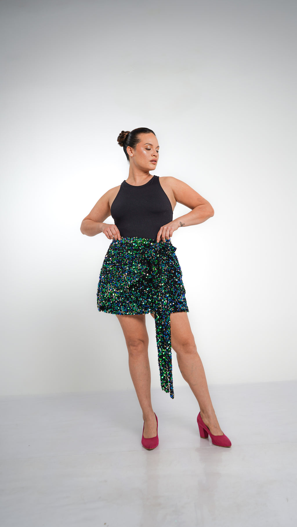 Falda de lentejuelas