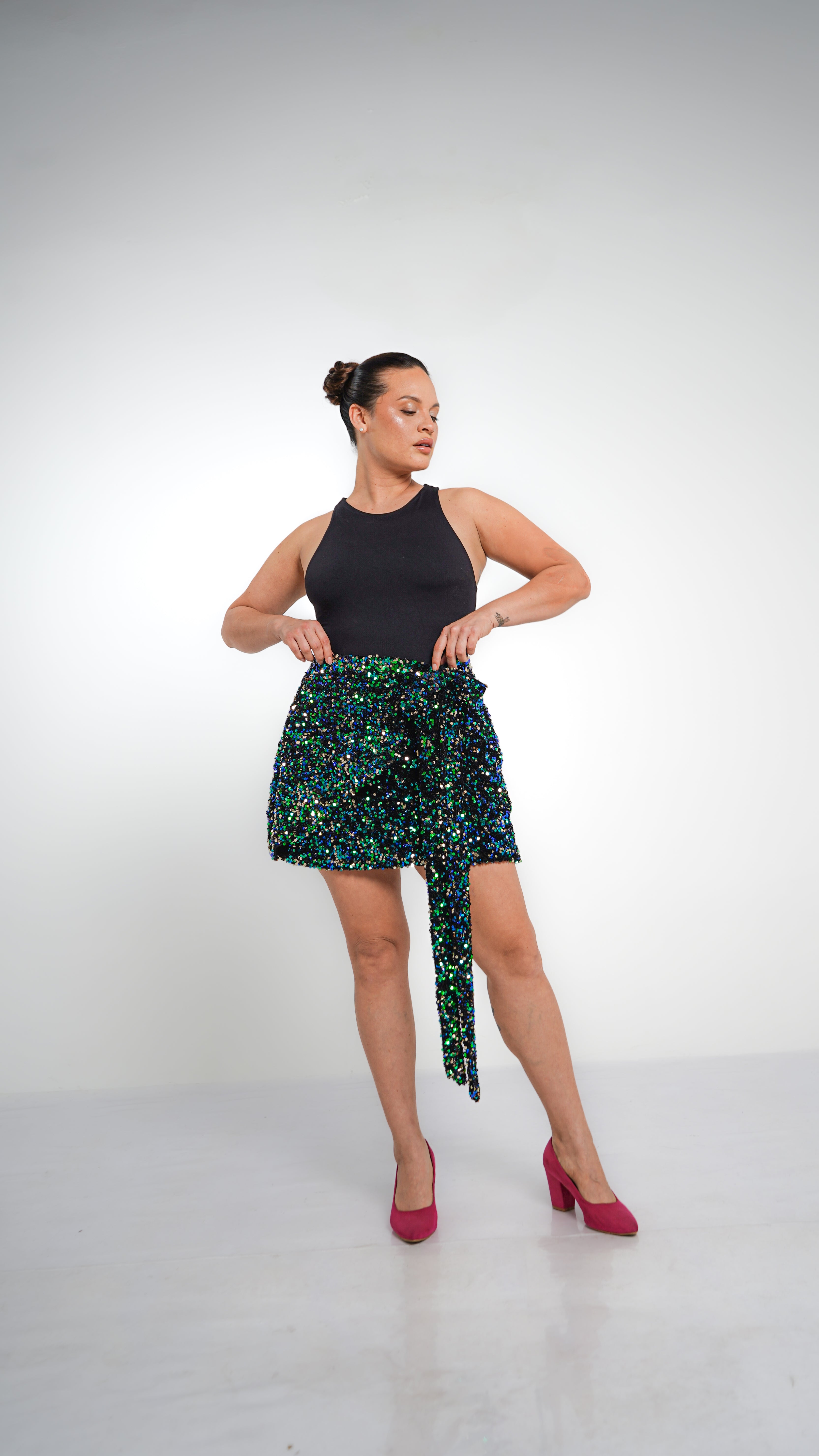 Falda de lentejuelas